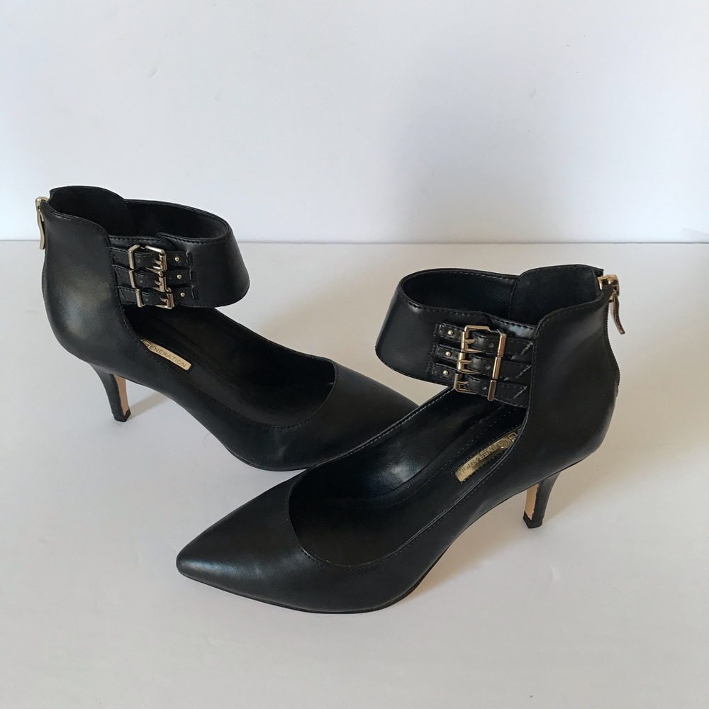 BCBG Opera pointed heels with ankle strap